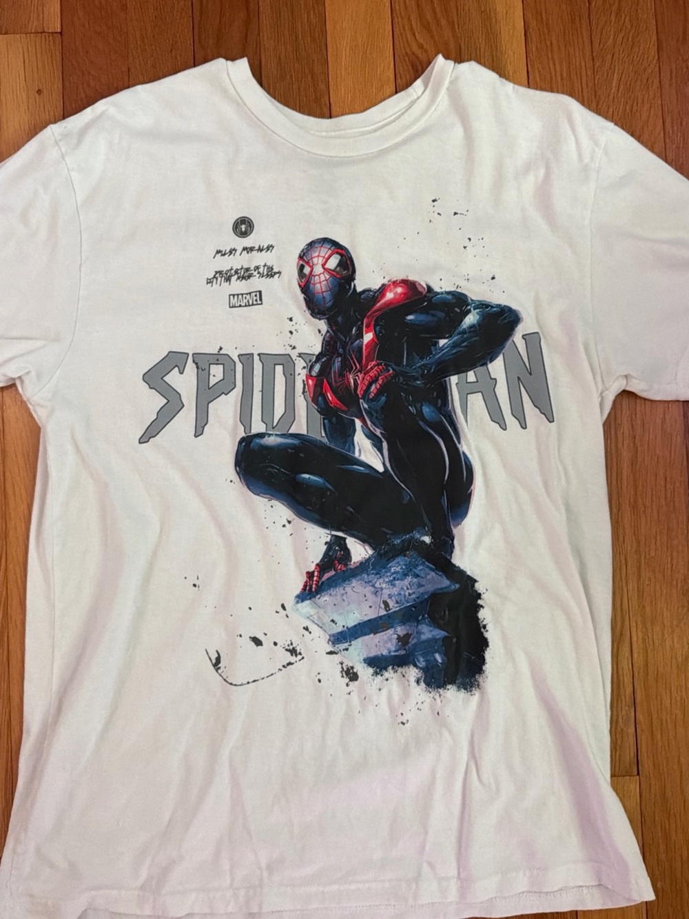 Marvel Spider-Man Miles Morales Graphic Tee - White, Black, Red
